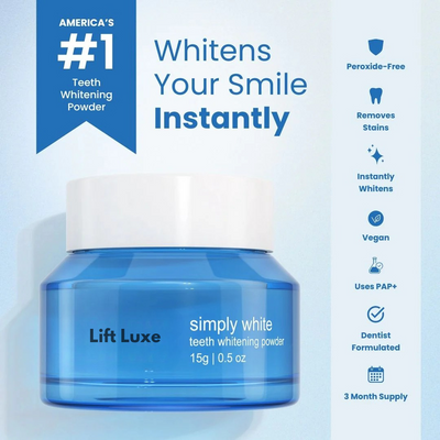 Lift Luxe Teeth Whitening Powder | 50% OFF & FREE shipping